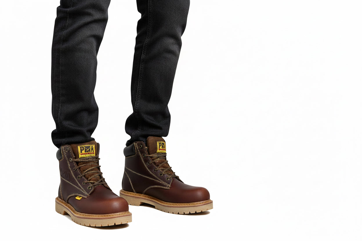 Bota Crazy/Roble con Casco de Acero