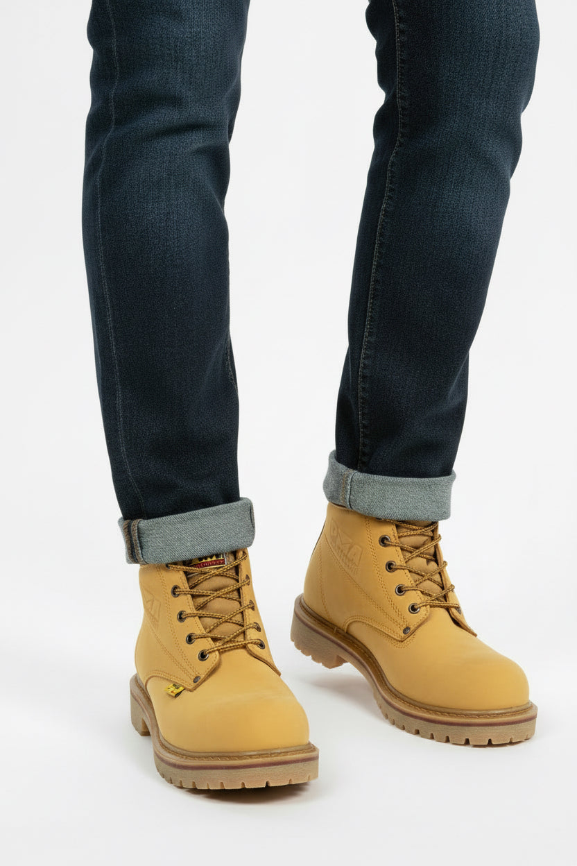 Bota Nobuck/Miel sin Casco