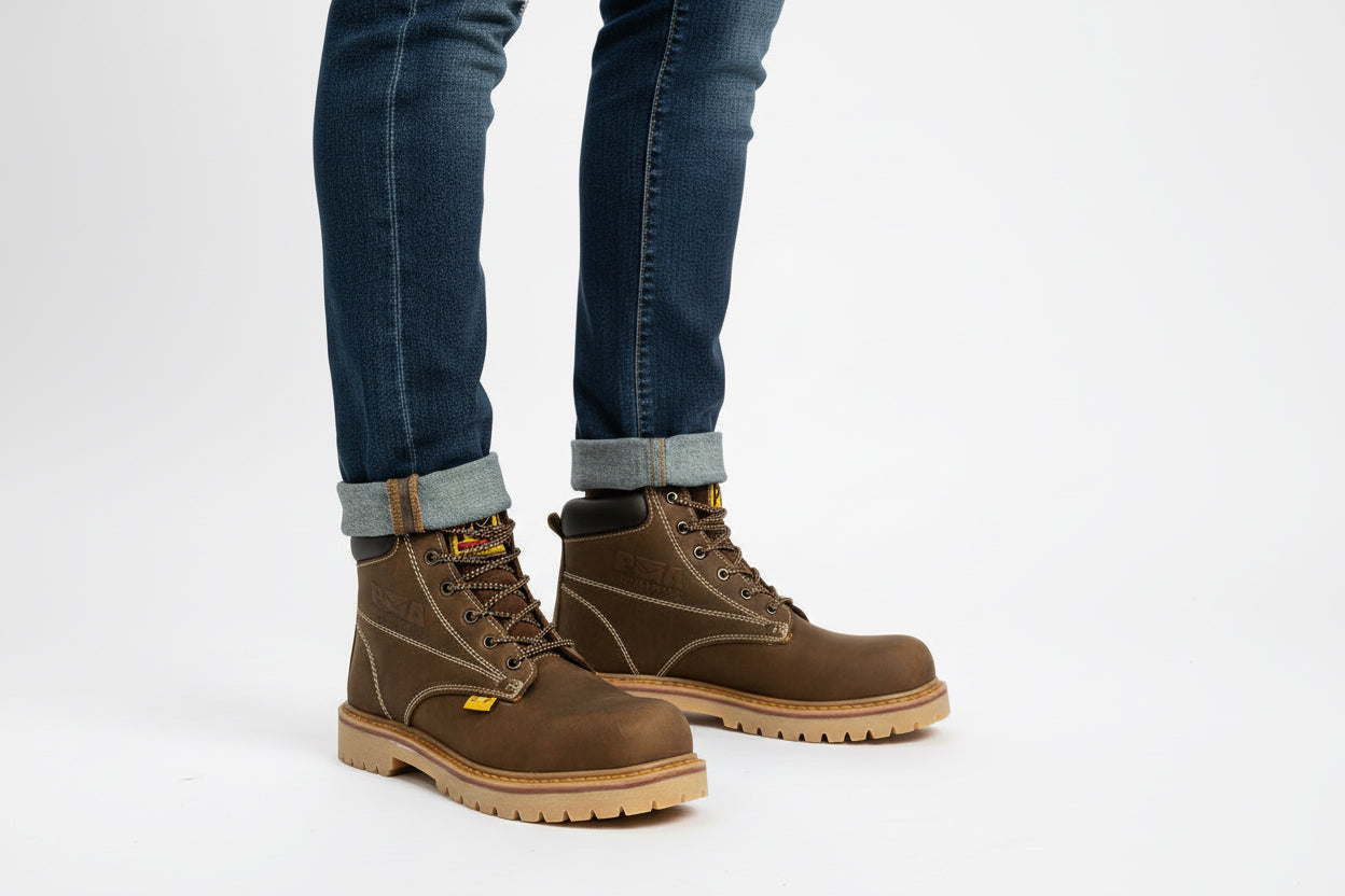 Bota Crazy/Café sin Casco