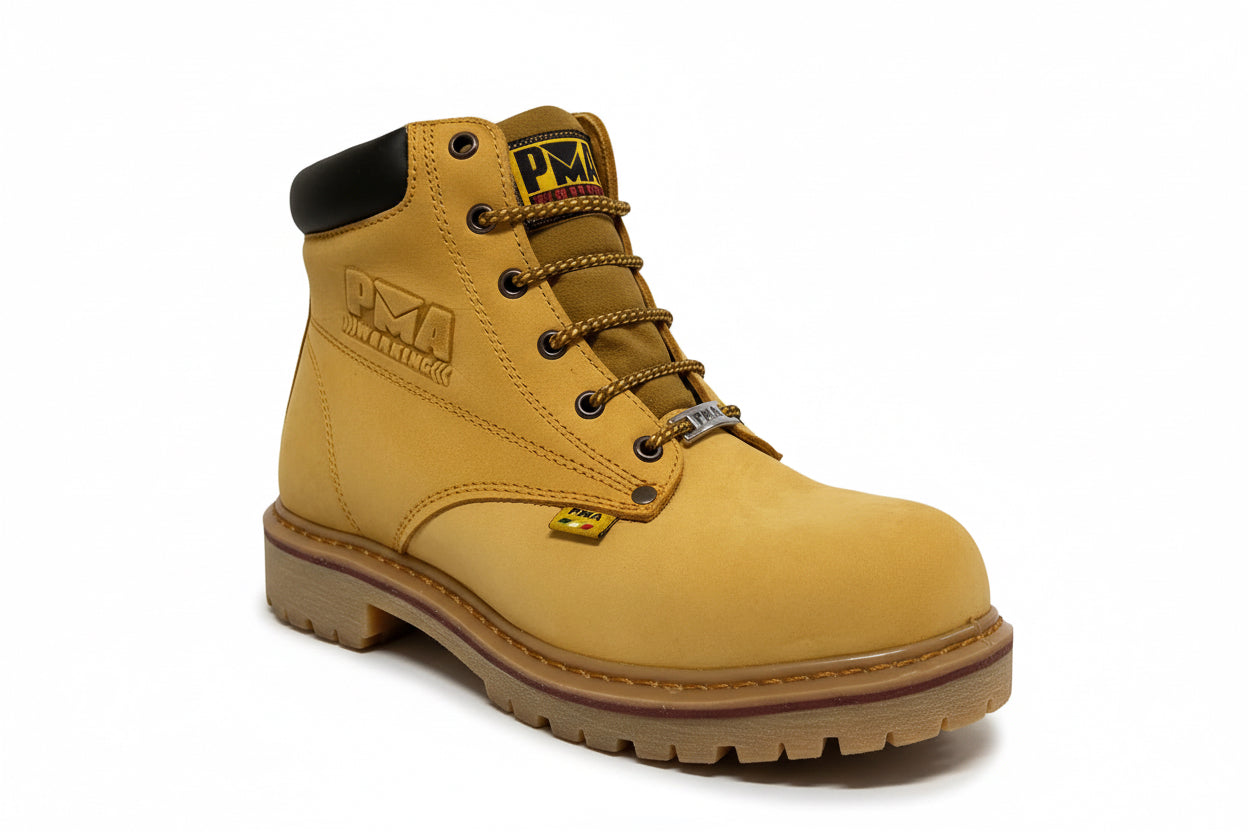 Bota Nobuck/Miel sin Casco