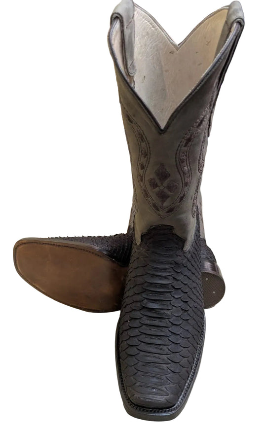Bota Pitón Dubai Negra Mate