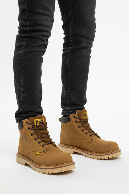 Bota Nobuck/Oro sin Casco